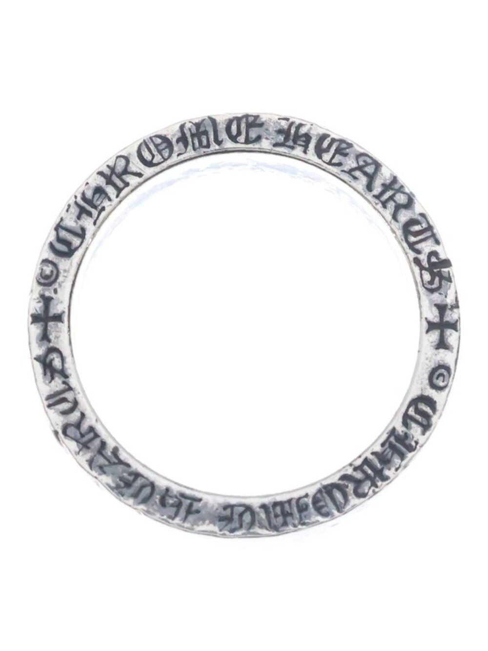 Chrome Hearts Spacer Pln Ring Plain Silver